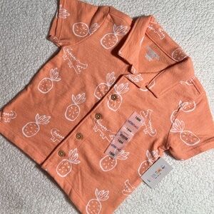 Orange Kids Shirt with Fun Print